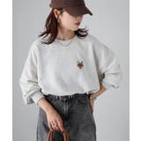 【体型カバー】めがねキツネ胸刺繍スウェット／カジュアル／春／トレーナー | Riberry | 詳細画像25 