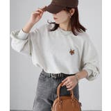 【体型カバー】めがねキツネ胸刺繍スウェット／カジュアル／春／トレーナー | Riberry | 詳細画像26 