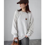 【体型カバー】めがねキツネ胸刺繍スウェット／カジュアル／春／トレーナー | Riberry | 詳細画像28 