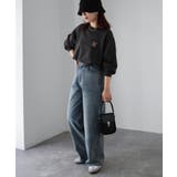 【体型カバー】めがねキツネ胸刺繍スウェット／カジュアル／春／トレーナー | Riberry | 詳細画像3 