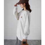 【体型カバー】めがねキツネ胸刺繍スウェット／カジュアル／春／トレーナー | Riberry | 詳細画像30 