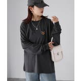 【体型カバー】めがねキツネ刺繍ロンT／カジュアル／春／ママ | Riberry | 詳細画像26 