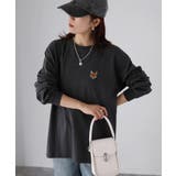 【体型カバー】めがねキツネ刺繍ロンT／カジュアル／春／ママ | Riberry | 詳細画像29 