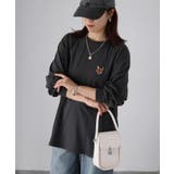 【体型カバー】めがねキツネ刺繍ロンT／カジュアル／春／ママ | Riberry | 詳細画像31 