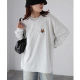 【体型カバー】めがねキツネ刺繍ロンT／カジュアル／春／ママ | Riberry | 詳細画像40 