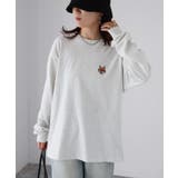 【体型カバー】めがねキツネ刺繍ロンT／カジュアル／春／ママ | Riberry | 詳細画像41 