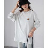 【体型カバー】めがねキツネ刺繍ロンT／カジュアル／春／ママ | Riberry | 詳細画像45 