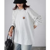 【体型カバー】めがねキツネ刺繍ロンT／カジュアル／春／ママ | Riberry | 詳細画像46 