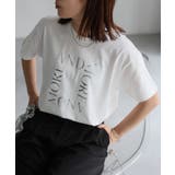 スクエアロゴプリント半袖Tシャツ | Riberry | 詳細画像1 