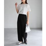 スクエアロゴプリント半袖Tシャツ | Riberry | 詳細画像4 