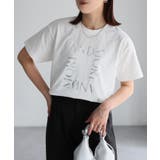 スクエアロゴプリント半袖Tシャツ | Riberry | 詳細画像5 