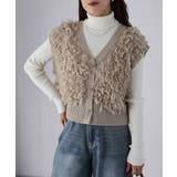 【レイヤードで体型カバー】フリンジニットベスト／大人カジュアル／春／Vネック | Riberry | 詳細画像21 