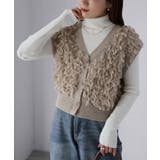 【レイヤードで体型カバー】フリンジニットベスト／大人カジュアル／春／Vネック | Riberry | 詳細画像24 