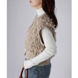 【レイヤードで体型カバー】フリンジニットベスト／大人カジュアル／春／Vネック | Riberry | 詳細画像27 