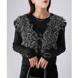 【レイヤードで体型カバー】フリンジニットベスト／大人カジュアル／春／Vネック | Riberry | 詳細画像4 