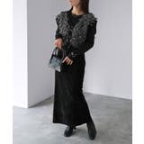 【レイヤードで体型カバー】フリンジニットベスト／大人カジュアル／春／Vネック | Riberry | 詳細画像6 