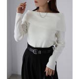 アシメオフショルニット | Riberry | 詳細画像10