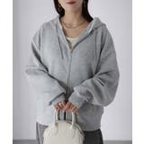 袖ロゴ刺繍レースダブルジップパーカー | Riberry | 詳細画像2 