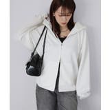 袖ロゴ刺繍レースダブルジップパーカー | Riberry | 詳細画像20 