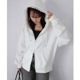 袖ロゴ刺繍レースダブルジップパーカー | Riberry | 詳細画像23 