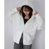 袖ロゴ刺繍レースダブルジップパーカー | Riberry | 詳細画像25 