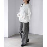 袖ロゴ刺繍レースダブルジップパーカー | Riberry | 詳細画像29 