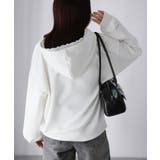 袖ロゴ刺繍レースダブルジップパーカー | Riberry | 詳細画像32 