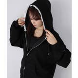 袖ロゴ刺繍レースダブルジップパーカー | Riberry | 詳細画像34 