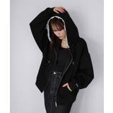 袖ロゴ刺繍レースダブルジップパーカー | Riberry | 詳細画像36 