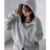 袖ロゴ刺繍レースダブルジップパーカー | Riberry | 詳細画像4 