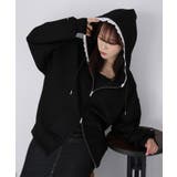 袖ロゴ刺繍レースダブルジップパーカー | Riberry | 詳細画像40 