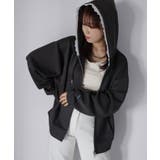 袖ロゴ刺繍レースダブルジップパーカー | Riberry | 詳細画像53 