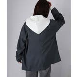 袖ロゴ刺繍レースダブルジップパーカー | Riberry | 詳細画像62 