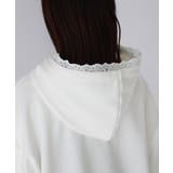 袖ロゴ刺繍レースダブルジップパーカー | Riberry | 詳細画像66 