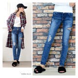 ハイウエストサイドスラッシュスキニーパンツ ダメージ ストレッチ | Riff | 詳細画像9 