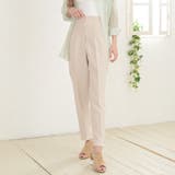 サンドベージュ | ハイウエストテーパードパンツ ロングパンツ オフィスカジュアル | Riff