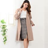 ライトモカ | ノーカラーコート ロングコート ベーシック アウター Riff リフ | Riff