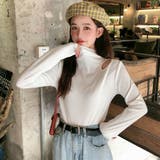 ハイネック長袖デザイントップス ダメージ 穴あき | Riff | 詳細画像3 