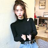 ハイネック長袖デザイントップス ダメージ 穴あき | Riff | 詳細画像5 