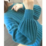 袖ボリュームリブニット ハイネック タートルネック | Riff | 詳細画像15 
