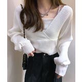 デコルテ見せリブニット セーター トップス | Riff | 詳細画像13 