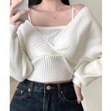 デコルテ見せリブニット セーター トップス | Riff | 詳細画像16 