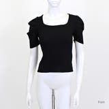 パワーショルダーリブトップス Tシャツ カットソー | Riff | 詳細画像19