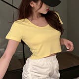 ショート丈カラーTシャツ カットソー インナー | Riff | 詳細画像10