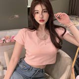 ショート丈カラーTシャツ カットソー インナー | Riff | 詳細画像11
