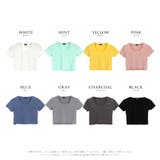 ショート丈カラーTシャツ カットソー インナー | Riff | 詳細画像26