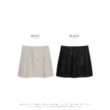スリット入りレザーミニスカート フェイクレザー ショート丈 | Riff | 詳細画像11 