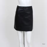 スリット入りレザーミニスカート フェイクレザー ショート丈 | Riff | 詳細画像12 