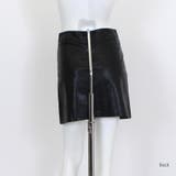 スリット入りレザーミニスカート フェイクレザー ショート丈 | Riff | 詳細画像14 