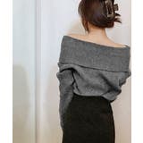 オフショルニットトップス オフショルダー オフタートル | Riff | 詳細画像11 